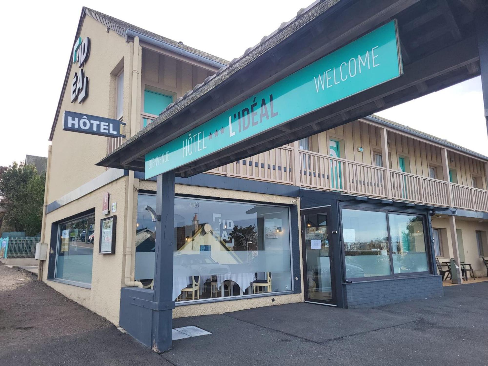 Hotel L'Ideal Le Mountbatten Arromanches-les-Bains Exterior foto